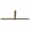 Ekena Millwork Eugene Smooth Timber Gable Bracket, Douglas Fir, 96"W x 40"H x 1 1/2"D x 5 1/2"F, 10/12 Pitch GBW096X40X0206EUG00SDF - alternate 2
